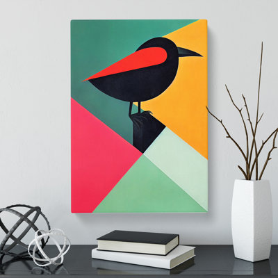Crow Bird Abstract Vol.2 - Wrapped Canvas