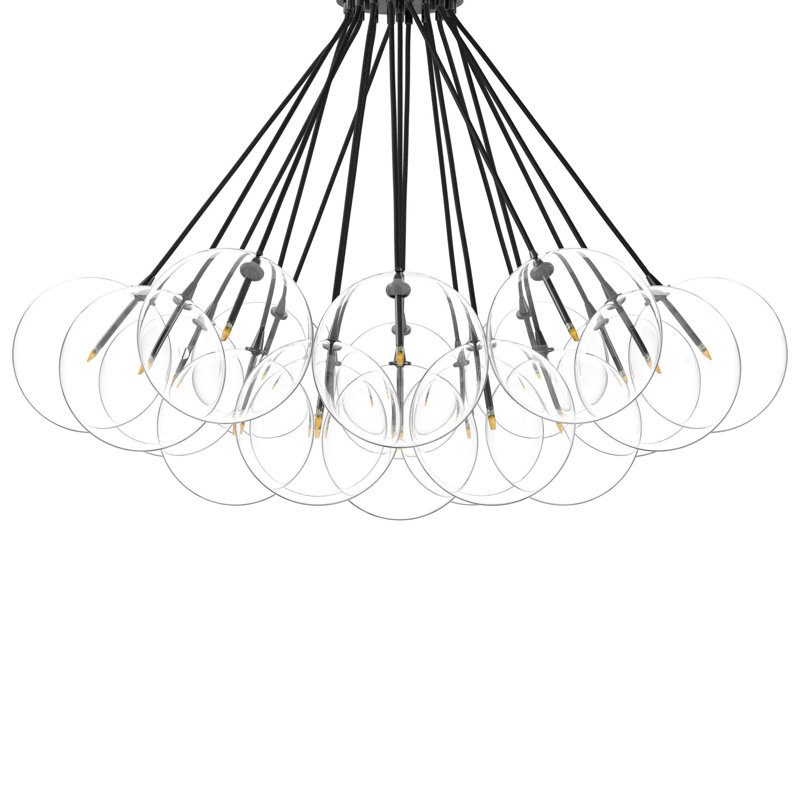 Cloud 19 - Light Chandelier, Matte Black