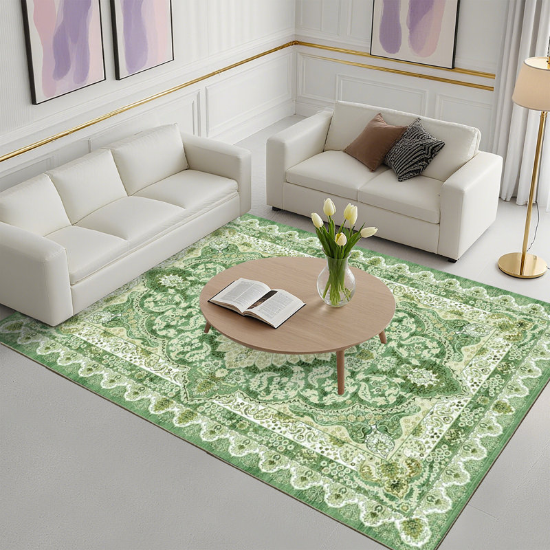 Le tapis moderne de style bohémien, avec des motifs artistiques, convient aux articles de maison et à la décoration d'automne.