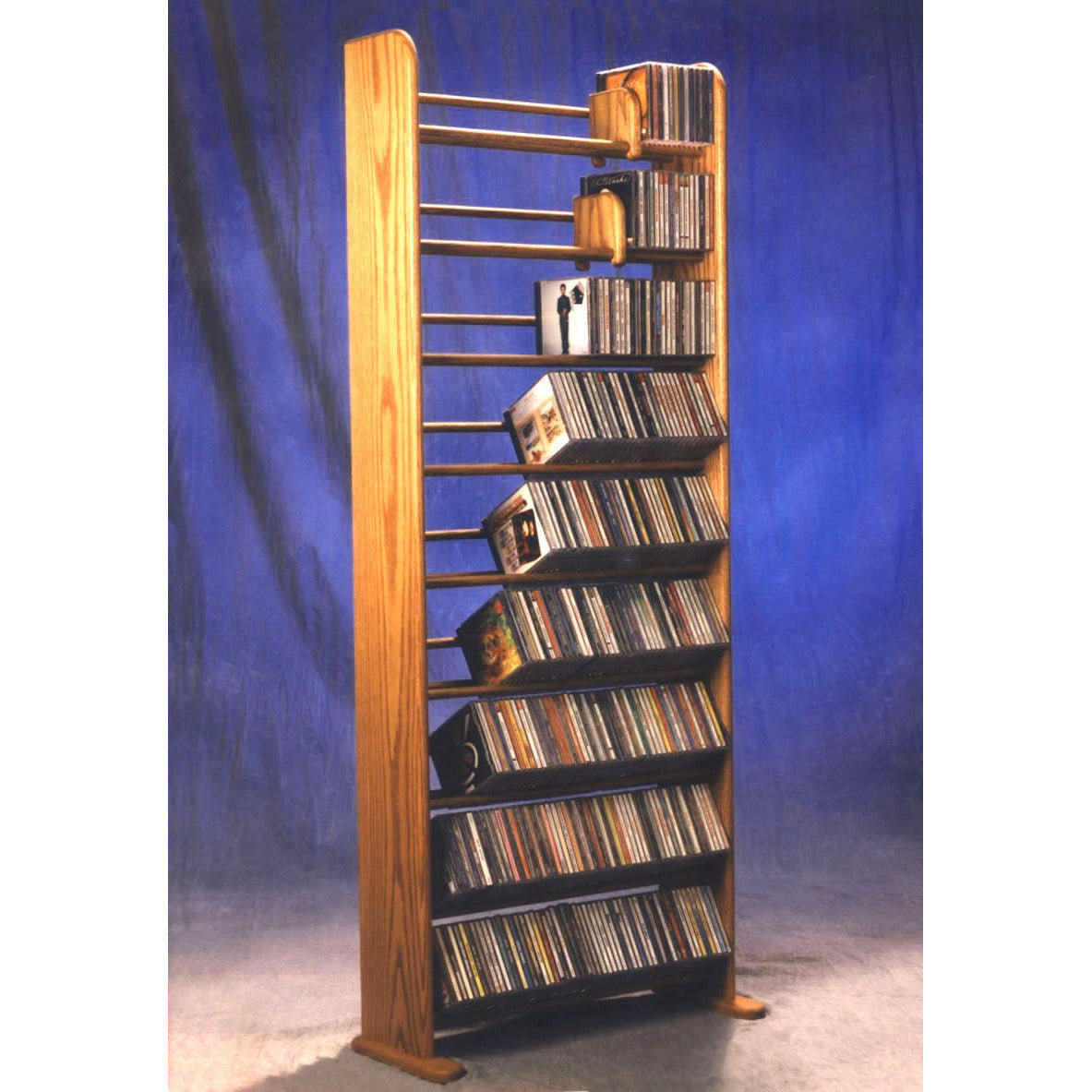 Rebrilliant Dowel-Style Wooden CD Rack - 01 Series