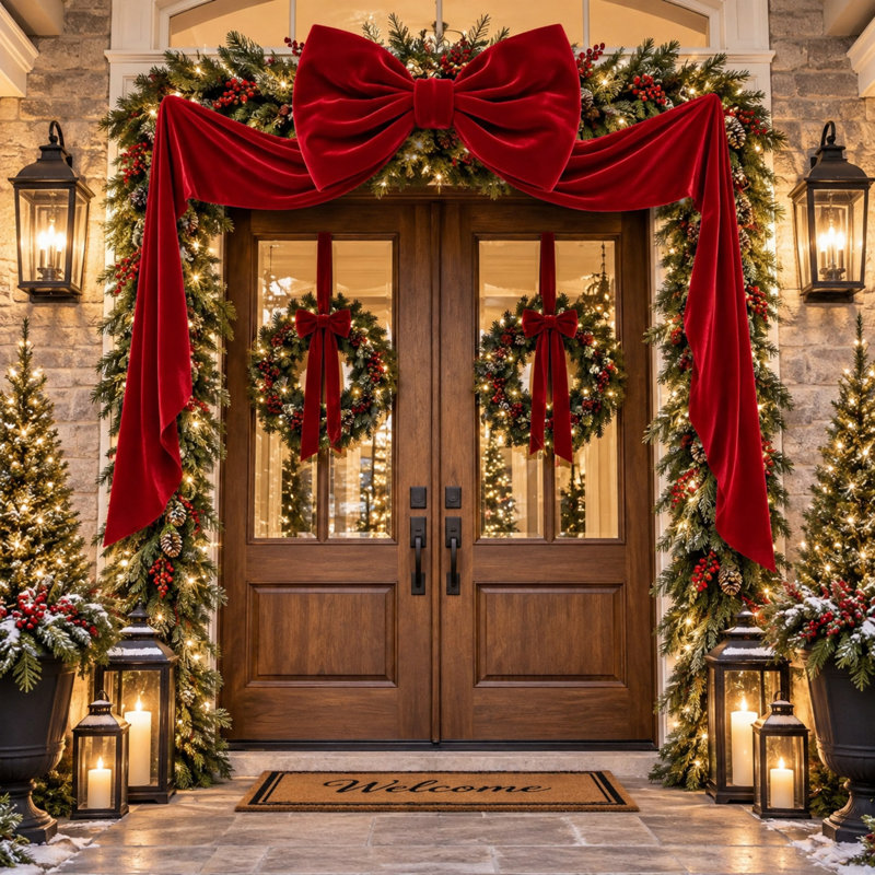 Wall Mounted Christmas Outdoor Decorative Mural