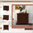 3-Drawer Storage Wood Cabinet, End Table with Pull out Tray