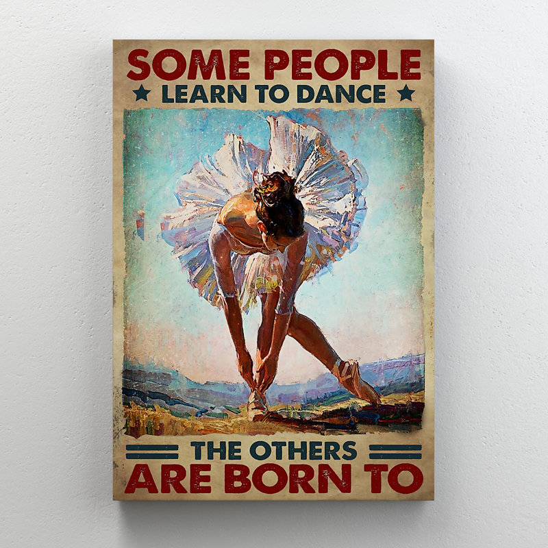 «Beautiful Ballet Girl Dancing», impression sur toile tendue, H 36 po x l 24 po x P 2 po