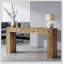Table d'appoint en bois, table de couloir au design minimaliste, console