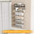 Wall mounted towel rack