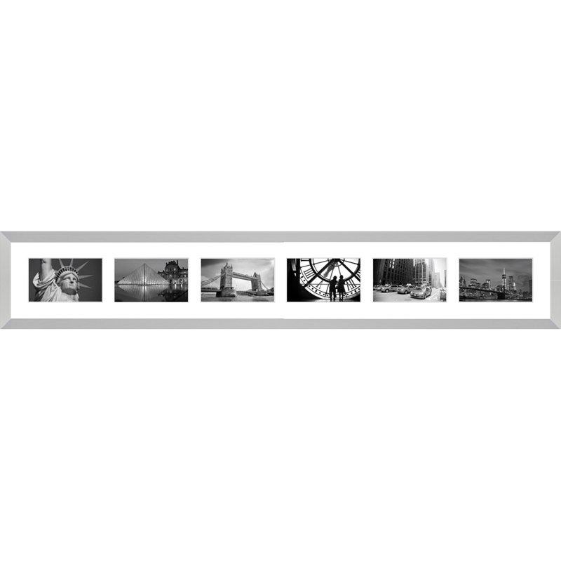 Laraven Wood Picture Frame with Mat, Silver