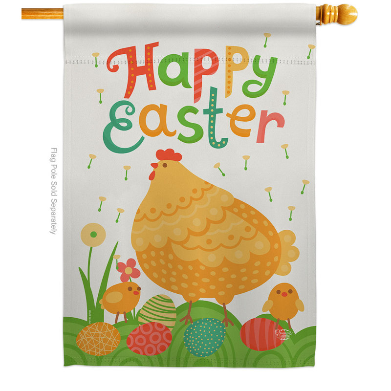 Drapeau en polyester à 2 côtés, H 40 po x l 28 po