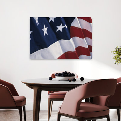 American Flag Abstract Contemporary Landscape Nature Art