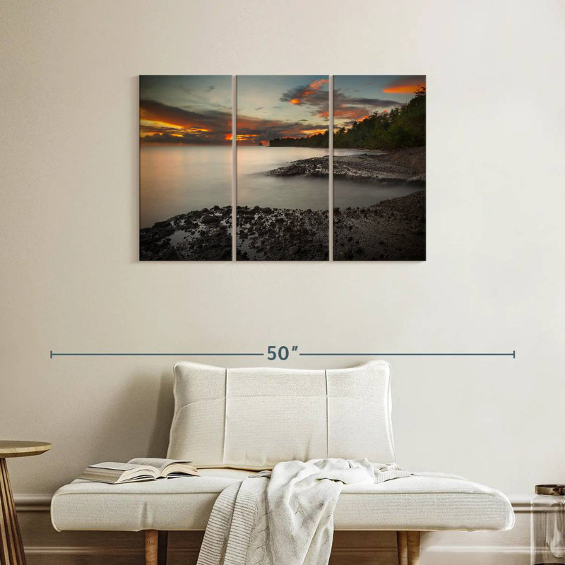 Paysage de plage Gillard Martinique, H 24 po x l 38 po