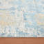 Tapis abstrait doré / bleu Brazell-445512146