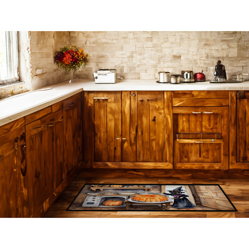 Pug Fall Kitchen Pumpkins Runner Mat 28x58