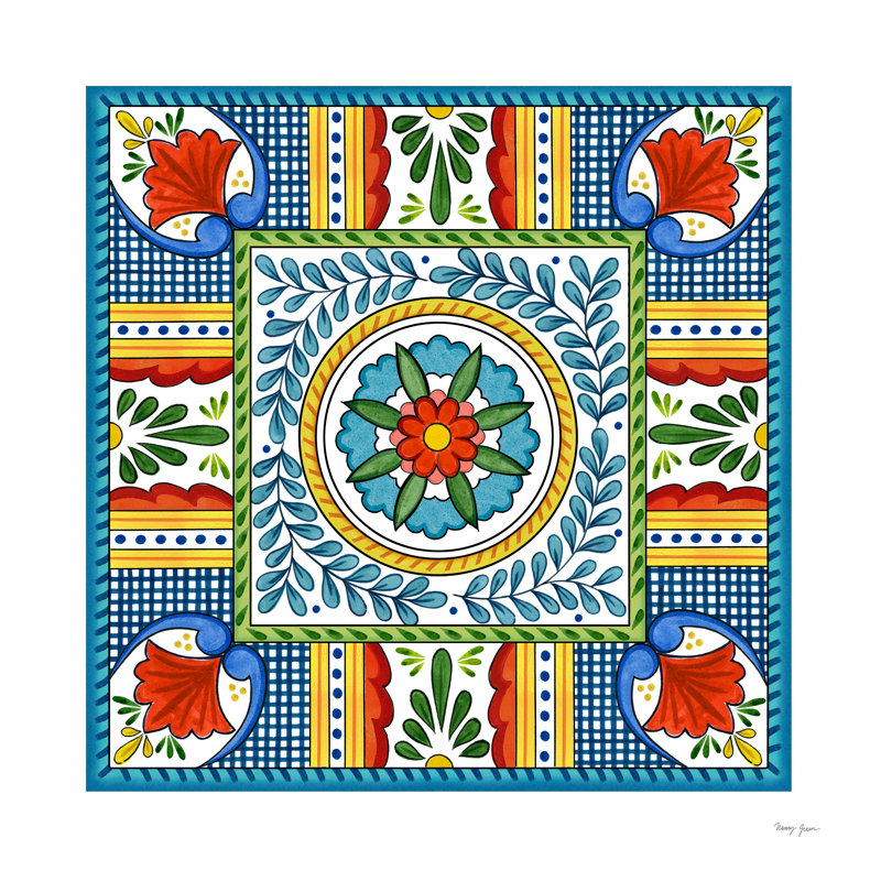 "Seville I" par Nancy Green, reproduction sur toile tendue, H 12 po x l 12 po, Non, Toile tendue