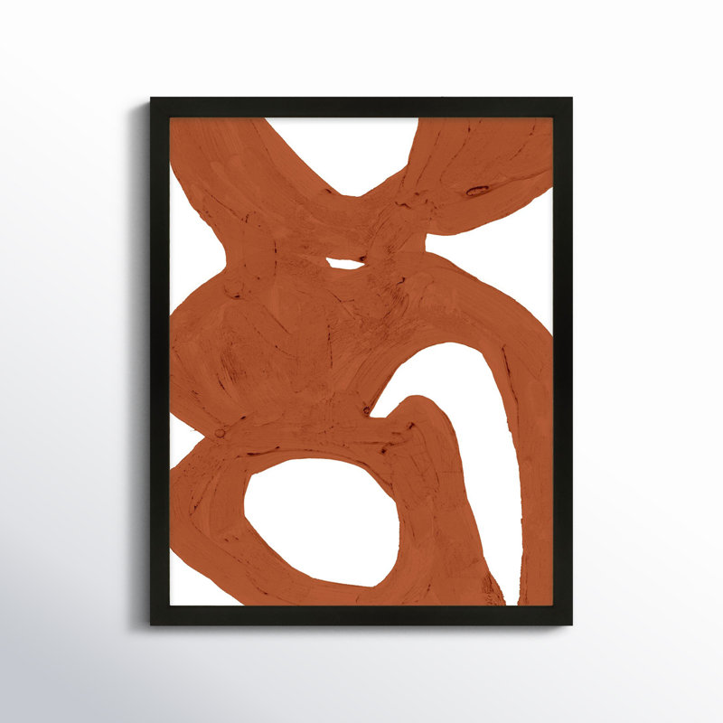 Copper Harmony 1 by Andrea Stokes, 50" H x 40" W x 1.25" D, Black Framed