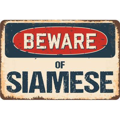 SignMission Beware of Siamese Sign