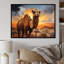 Camel Crossing, reproduction d'art sur toile-657590718-657590708