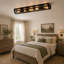 4-Light 80cm Metal Farmhouse Dimmable Flush Mount