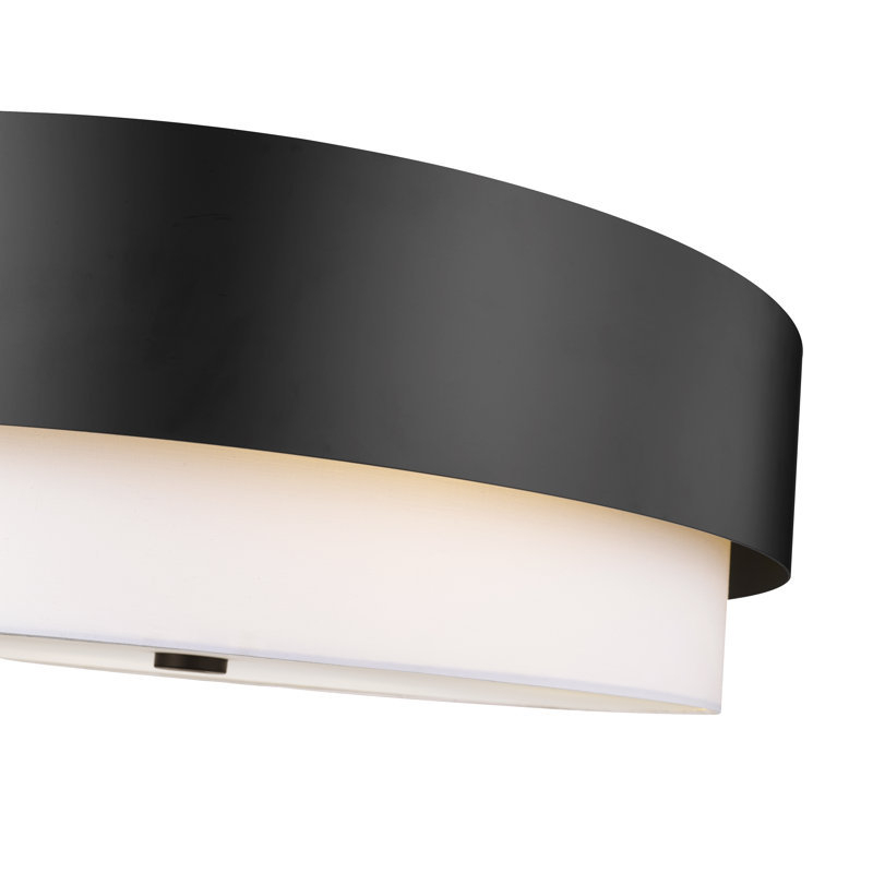 Luminaire suspendu 6 lumières Crishon, Noir mat