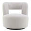 Fauteuil pivotant à 360 ° confortable en tissu pour une chambre relaxante-282835839