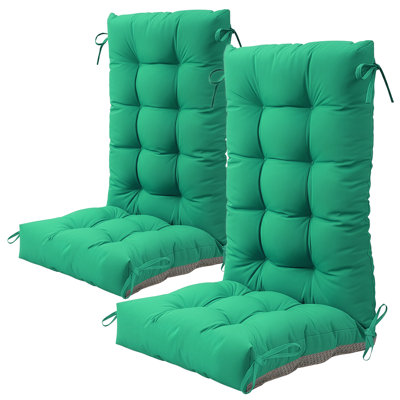 Coussin de siège / dossier Adirondack pour l'extérieur / intérieur 5 po avec attaches