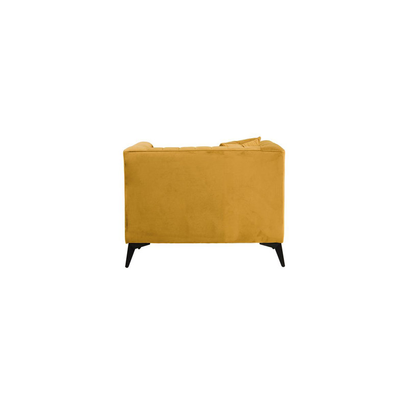 Upholstered Armchair, Yellow