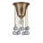 Nora1-Light Glam Flush Mount Ceiling Light with Crystal Accent-1921850248