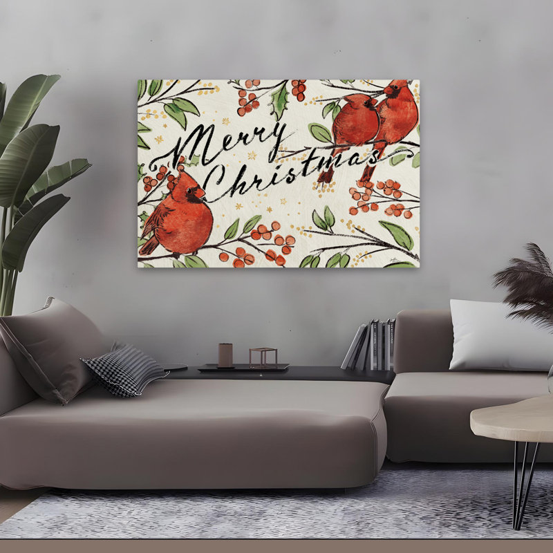 Inspiration de Noël, culture des oiseaux, branches, oiseaux, branches, H 36 po x l 48 po
