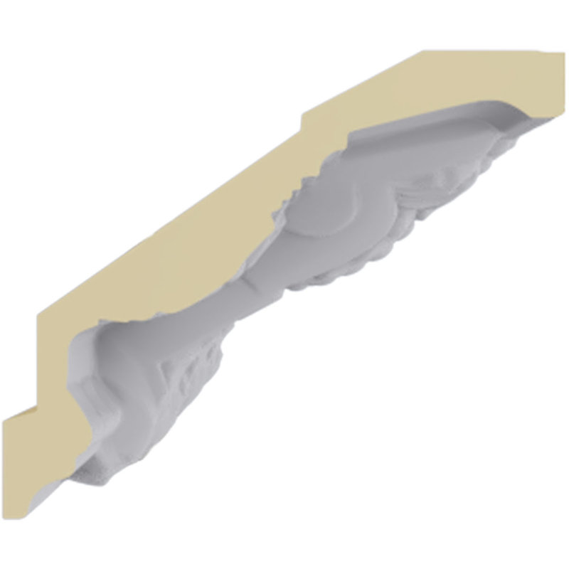 Monique 94.5" White Polyurethane Crown Moulding