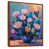 Toile avec cadre flottant brun