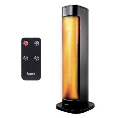 Igenix 2000W PTC Tower Heater Black 