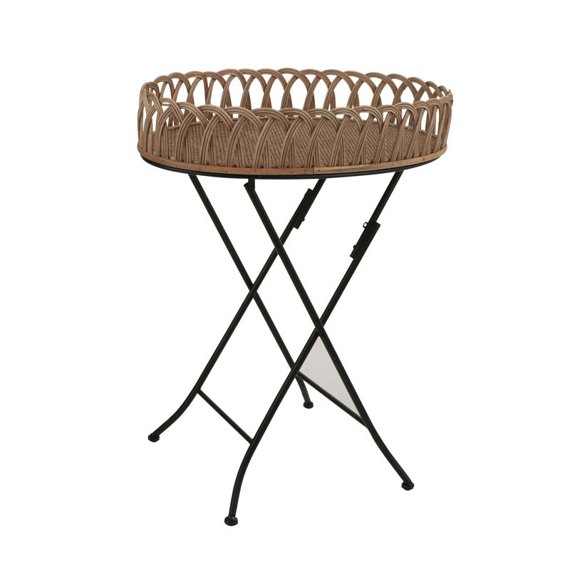 Synergy Tray Top Cross Legs End Table