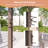 Solar LED Aluminum Pergola with Hand Crank Louver-108218757