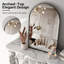 Axia 40''x30'' Metal Arch Wall Mounted Mirror for Bathroom, Living Room, Entryway-247561399-247561392