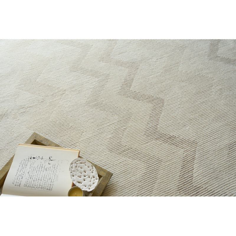 Cambria Hand Tufted New Zealand Wool Taupe/Multi Area Rug, 14'X18'