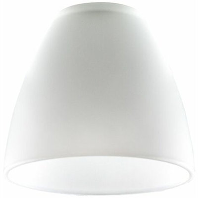 Glass Cone Lamp Shade in White
