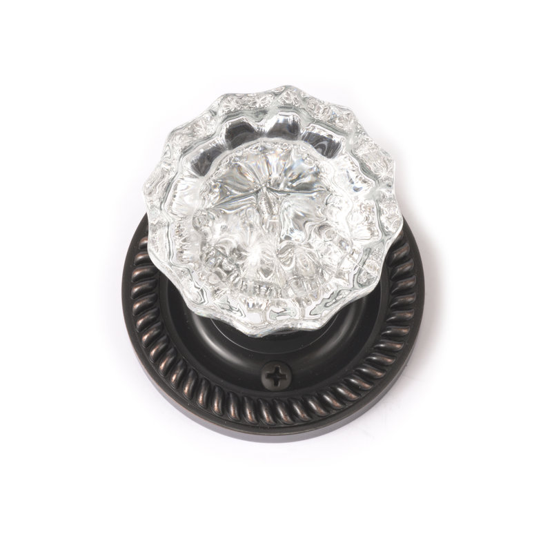 Charleston Knob with Circle Rosette, Venetian Bronze