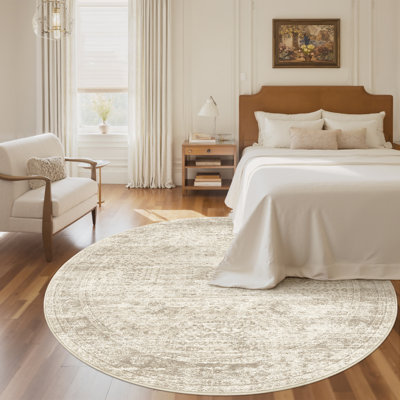 Washable Distressed Persian Rug