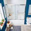 Porte de douche encadrée l 60 "x H 60"