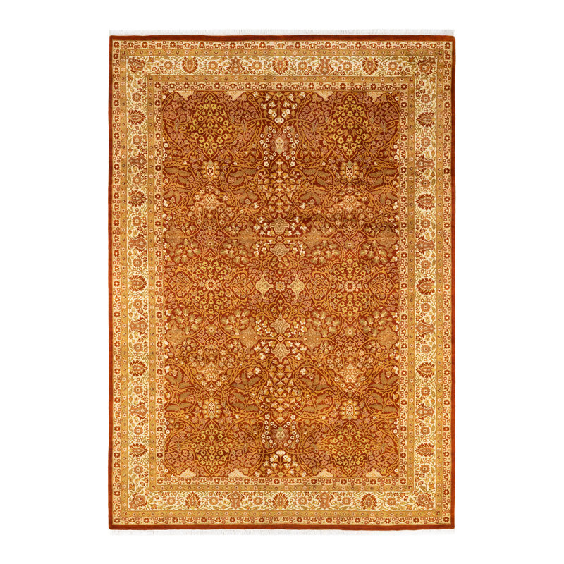 Classic One-of-a-Kind 6' 2" X 8' 10" Hand Knotted Area Rug