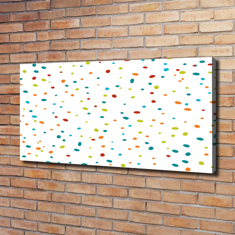 Colourful Dots - Wrapped Canvas Print