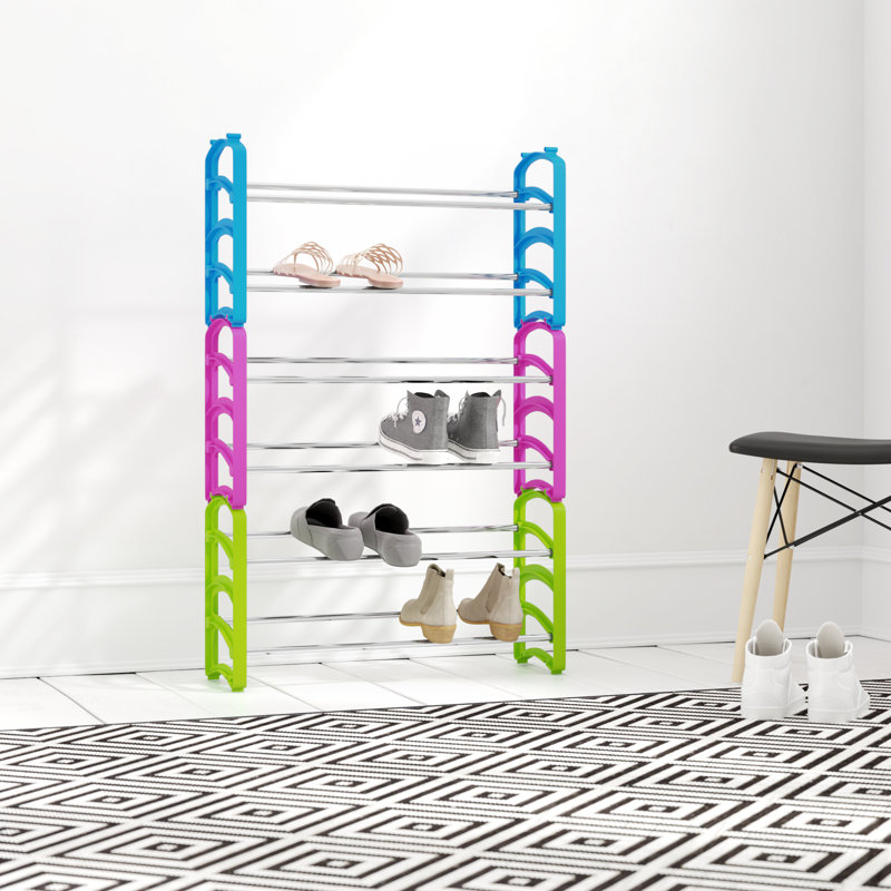 18 Pair Stackable Shoe Rack