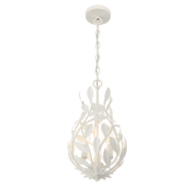 Dosch 9'' Matte White Chandelier