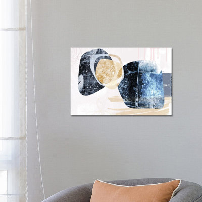 Stone Gem III by Delores Naskrent - Wrapped Canvas Print
