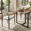 7-Piece Modern Industrial Rectangular Dining Table Set For 6-1871756231