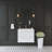 30" Floating Bathroom Vanity Modern Wall-Mounted Single Vanity with Integrated Resin Top, 2 Soft Close Drawers, Full Assembly