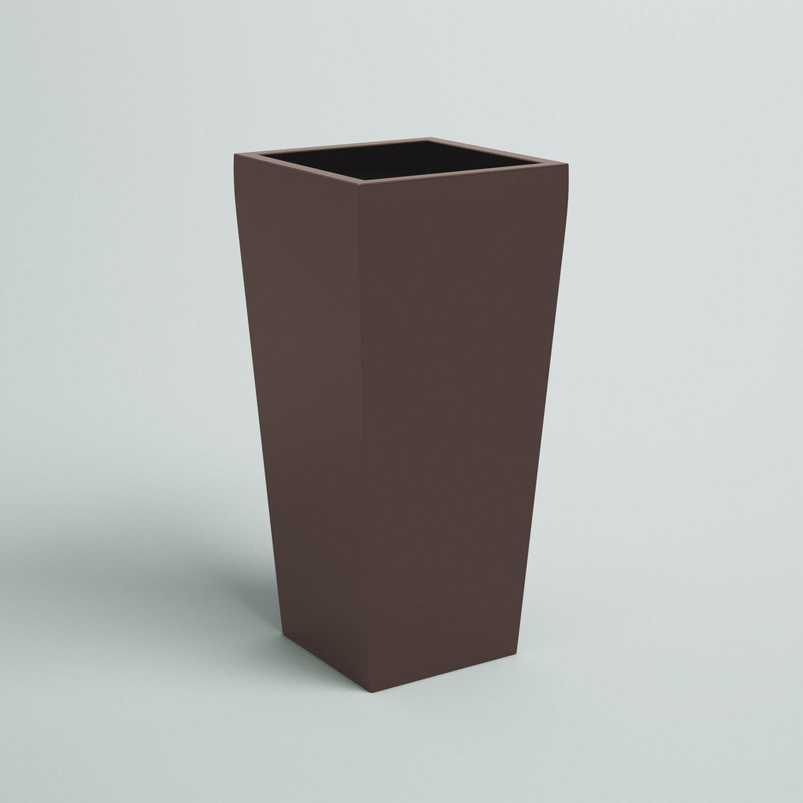 Pot Planter, Brown, 26" H x 13" W x 13" D
