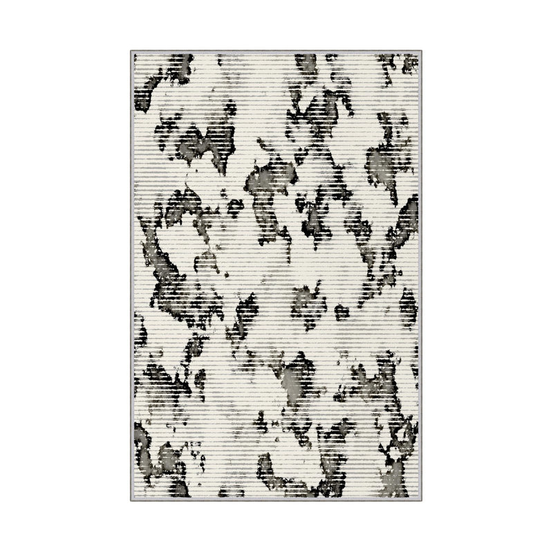 Antibacterial Hall Carpet (2.6 x 6.6 Ft) | 100% Polyester, 0.4 in Pile Height | Non-Slip PVC Dot Underside, Machine Washable | 3D Digital Printing, Durable & Stylish for Entryways, Living Rooms & More