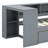 Twin Size Platform Bed With Shelves, Drawers, Charging Station And Upholstered Headboard-758859811-758859809