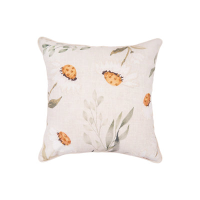April Showers Daisy Throw Pillow