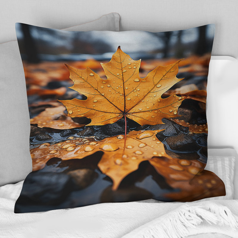 Coussin Leaves In Autumn Collage I - Leaves