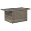 Ensemble de canapé de jardin Vidaxl gris, PE grand rotin gris foncé